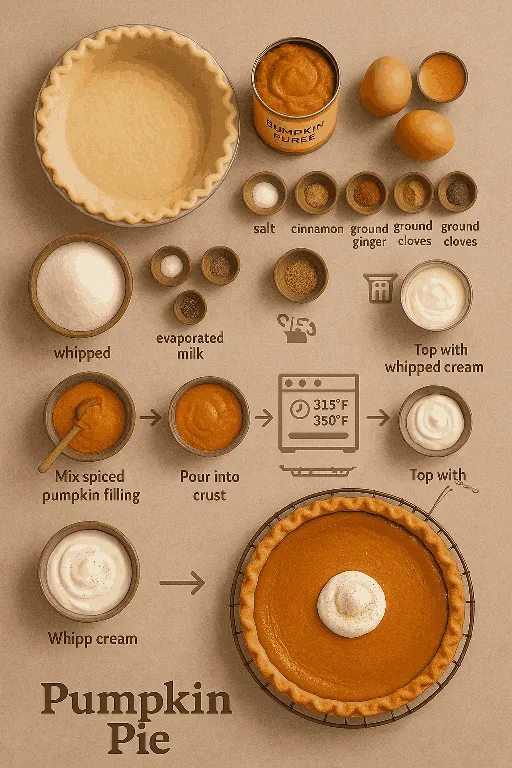 Classic American Pumpkin Pie with Spiced Filling - delicious homemade recipe