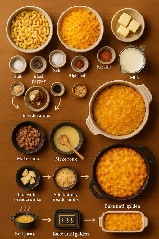 Creamy Baked Mac and Cheese Recipe with Cheddar - delicious homemade recipe