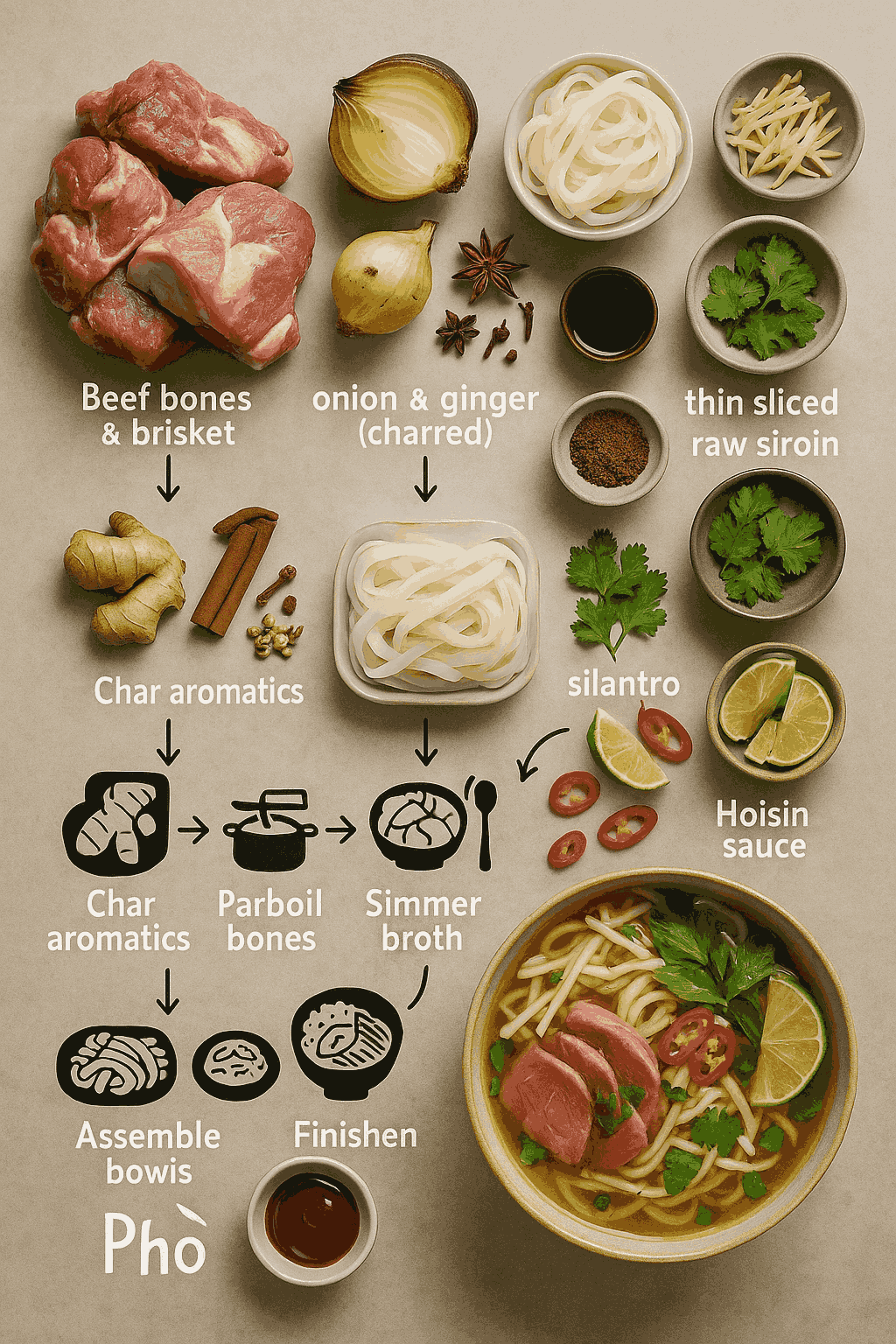 Authentic Vietnamese Beef Pho with Rice Noodles | MyEvery...